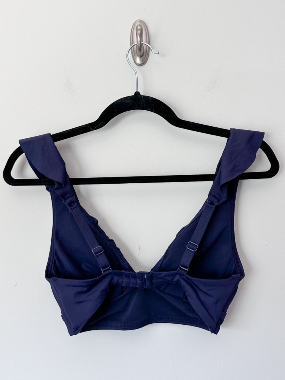 Sea Level Australia Navy Eco Essentials Frill Bra Swim Top - Picture 3 of 6